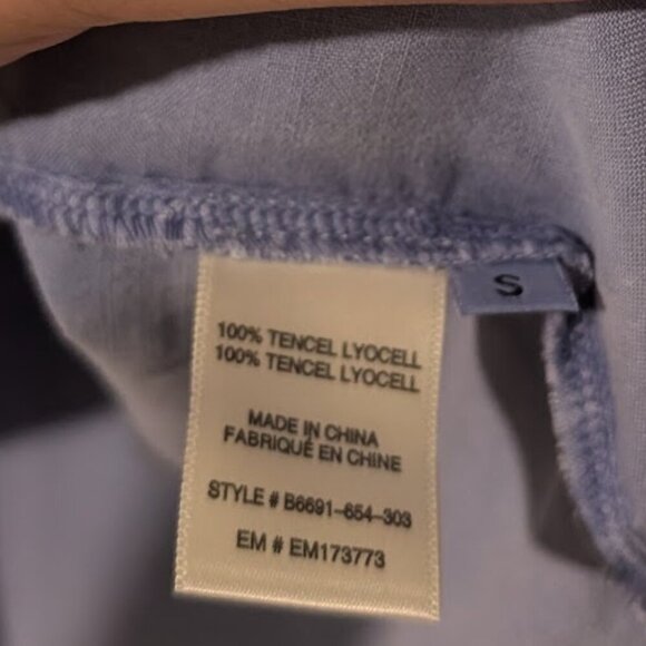 NEW Bella Dahl | Sleeveless A-Line Dress In Periwinkle Blue - Picture 8 of 9